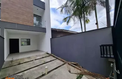 Sobrado geminado para venda no iririu com 1 suíte + 2 quartos por 519.000,00