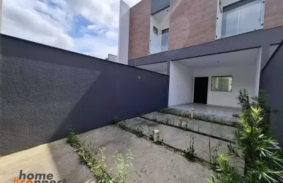 Sobrado geminado para venda no iririu com 1 suíte + 2 quartos por 519.000