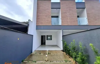 Sobrado geminado para venda no iririu com 1 suíte + 2 quartos por 519.000