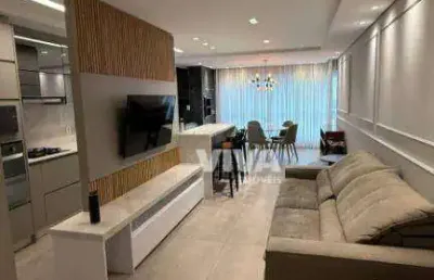 Apartamento com 3 dormitórios para alugar, 108 m² por r$ 9.450/mês - fazenda - itajaí/sc