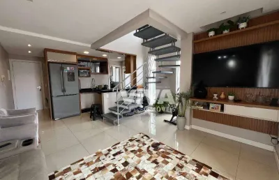 Apartamento duplex com 2 dormitórios à venda, 136 m² por r$ 850.000 - são judas - itajaí/sc