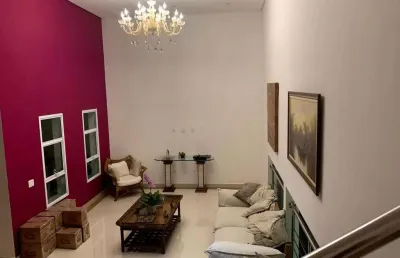 Casa em condomínio para locação em jandira, jardim do golf, 4 dormitórios, 4 suítes, 6 banheiros, 3 vagas