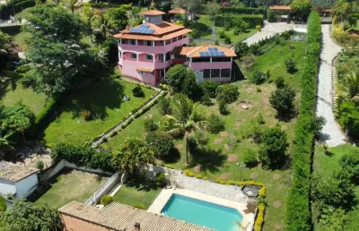 Solar das palmeiras - sítio lindo com 7 quartos no condomínio solar das palmeiras
