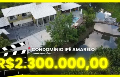 Condominio ipé amarelo - luxuosa casa de alto padrão no condomínio ipê amarelo – conforto, exclusividade e lazer completo
