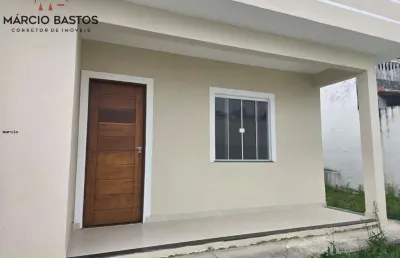 Casa para venda em araruama, coqueiral, 2 dormitórios, 1 suíte, 2 banheiros, 1 vaga
