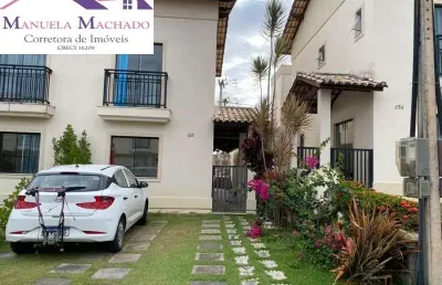 Casa em condomínio fechado com 4 quartos à venda na rodovia ba-099 - estrada do côco, km 10, abrantes, camaçari por r$ 640.000