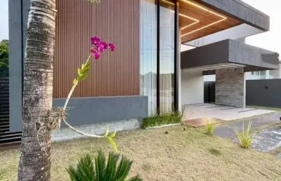 Casa em condomínio fechado com 4 quartos à venda na r. imbassaí, abrantes, camaçari por r$ 1.900.000