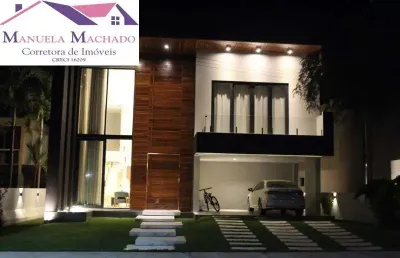 Casa em condomínio fechado com 4 quartos à venda na rua sucupira, s/n, abrantes, camaçari por r$ 2.500.000