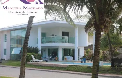 Casa em condomínio fechado com 4 quartos para alugar no abrantes, camaçari  por r$ 19.000
