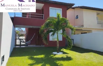Casa em condomínio fechado com 3 quartos à venda na rodovia ba-099 - estrada do côco, 2, abrantes, camaçari por r$ 699.000