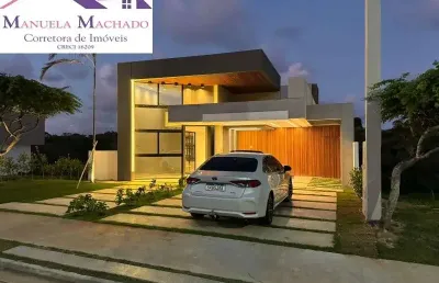 Casa em condomínio fechado com 3 quartos para alugar na rua imbassaí, alphaville (abrantes), camaçari por r$ 12.000