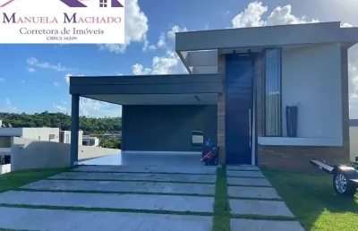 Casa em condomínio fechado com 3 quartos à venda na r. imbassaí, abrantes, camaçari por r$ 1.600.000