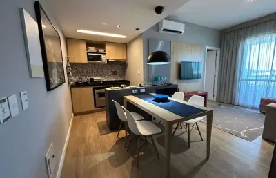 Apartamento mobiliado para locação em salvador, caminho das árvores, 1 dormitório, 1 suíte, 1 banheiro, 1 vaga