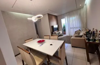 Apartamento mobiliado para locação em salvador, stiep, 3 dormitórios, 1 suíte, 3 banheiros, 2 vagas