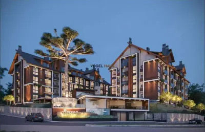 Apartamento com vista para o jardim no centro de canela – 1 suíte no ravena by hasam