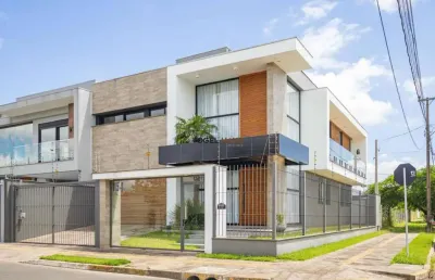 Casa imponente mobiliado, 3 dormitórios, 1 suíte de 34 m2, bairro mont' serrat - canoas