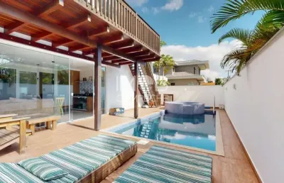 Casa em condomínio fechado com 4 quartos à venda na rua manoel pedro vieira, 960, armação do pântano do sul, florianópolis por r$ 6.500.000