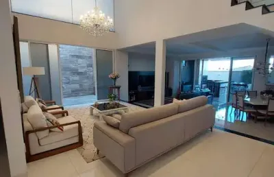 Sobrado alphaville araguaia  casa em condomínio com 4 quarto(s) e 8 banheiro(s) à venda, 406 por r$ 3.850.000 no setor park lozandes in19542
