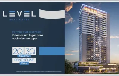 Ágio ágio level home resort apartamento com 2 quarto(s) e 2 banheiro(s) à venda, 63 por r$ 546.000 no setor jardim américa vn21101