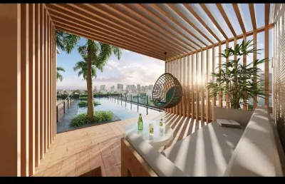 Ágio azure compact life apartamento com 1 quarto(s) e 2 banheiro(s) à venda, 49.22 por r$ 545.000 no setor setor marista ad22248