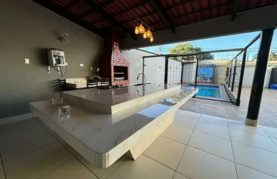 Casa parque das flores - 257m², 5 quartos. casa de rua com 5 quarto(s) e 3 banheiro(s) à venda, 257 por r$ 970.000 no setor parque das flores vn22409