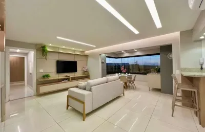 Ibirapuera mobiliado - 3 suítes apartamento com 3 quarto(s) e 4 banheiro(s) à venda, 105 por r$ 899.000 no setor park lozandes fl24099