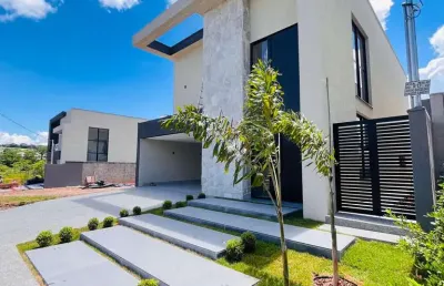 Casa moderna no jardins barcelona casa em condomínio com 4 quarto(s) e 5 banheiro(s) à venda, 232.55 por r$ 1.690.000 no setor jardins barcelona ax25264
