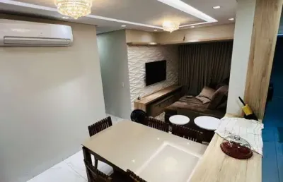Lindo ap de  3q c/ suite, rico em móveis planejados. apartamento com 3 quarto(s) e 2 banheiro(s) à venda, 82 por r$ 430.000 no setor parque industrial paulista ta25439