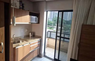 Oportunidade.. flat mobiliado com sacada de frente à praça do sol flat com 1 quarto(s) e 1 banheiro(s) à venda, 25 por r$ 240.000 no setor setor oeste au26152