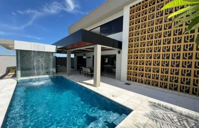 Sobrado nos jardins capri. conforto e lazer unicos casa em condomínio com 4 quarto(s) e 5 banheiro(s) à venda, 440 por r$ 3.500.000 no setor jardins capri au27329