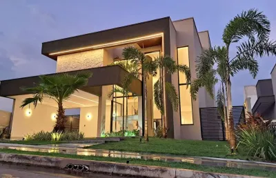 Sobrado em condomínio portal do sol golf garden casa em condomínio com 4 quarto(s) e 5 banheiro(s) à venda, 270 por r$ 2.350.000 no setor residencial goiânia golfe clube in27445