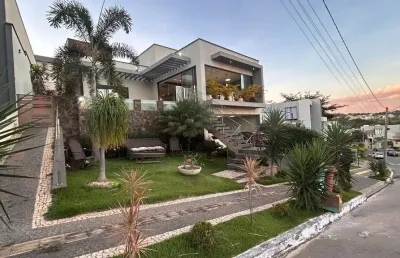 Casa condomínio portal do sol medanha. casa em condomínio com 5 quarto(s) e 5 banheiro(s) à venda, 374 por r$ 3.850.000 no setor residencial parque mendanha st30359