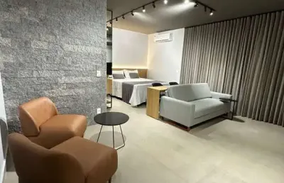 Flat mobiliado e decorado - setor oeste flat com 1 quarto(s) e 1 banheiro(s) à venda, 43 por r$ 590.000 no setor setor oeste in30533