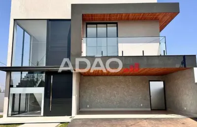 Sobrado de luxo no jardins capri  casa em condomínio com 4 quarto(s) e 5 banheiro(s) à venda, 302 por r$ 2.000.000 no setor jardins capri ax23266
