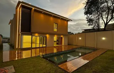 Casa no portal do sol garden sobrado com 4 quarto(s) e 6 banheiro(s) à venda, 351 por r$ 2.980.000 no setor fazenda gameleira ax12582