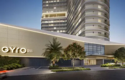 Ágio ágio gyro praça do sol - apartamento compacto de luxo 1 suíte 37m2 studio com 1 quarto(s) e 1 banheiro(s) à venda, 37 por r$ 591.000 no setor setor oeste ta32195