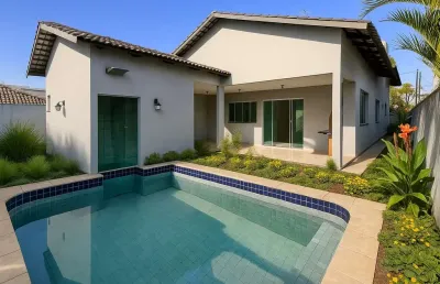 Casa térrea - 416 m² 4 quartos - jardins madri casa em condomínio com 4 quarto(s) e 4 banheiro(s) à venda, 201 por r$ 1.190.000 no setor jardins madri au32454