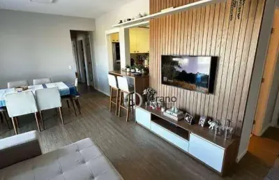 Apartamento com 3 dormitórios à venda, 90 m² por r$ 920.000,00 - residencial rossi ativa villa bella - paulínia/sp