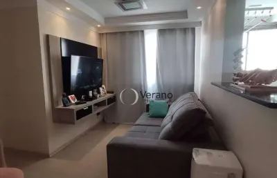 Apartamento com 3 dormitórios à venda, 66 m² por r$ 385.000,00 - residencial spazio pontes do rialto - paulínia/sp