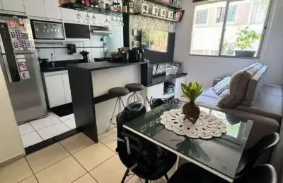 Apartamento com 2 dormitórios à venda, 45 m² por r$ 220.000 - condomínio residencial águas de lindóia - campinas/sp