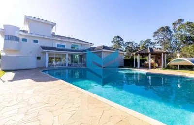 Casa com 3 dormitórios à venda, 500 m² por r$ 3.200.000,00 - caguaçu - sorocaba/sp