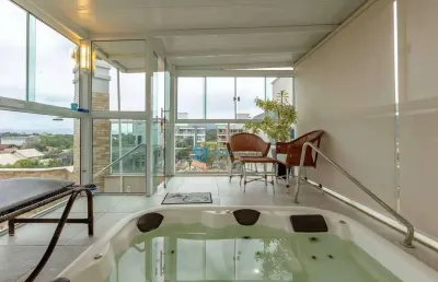 Apartamento com 4 dormitórios à venda, 240 m² por r$ 2.900.000,00 - mariscal - bombinhas/sc