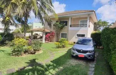 Casa com 4 dormitórios à venda, 400 m² por r$ 1.600.000,00 - catu de abrantes - lauro de freitas/ba