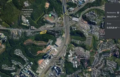 Terreno à venda, 5531 m² por r$ 8.500.000,00 - pituaçu - salvador/ba