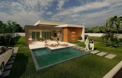 Casa com 4 dormitórios à venda, 176 m² por r$ 950.000,00 - 	barra do jacuípe (monte gordo) - camaçari/ba