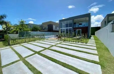 Casa com 6 dormitórios para alugar, 278 m² por r$ 29.080,00/mês - guarajuba - camaçari/ba