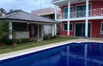 Casa com 4 dormitórios para alugar, 320 m² por r$ 6.368,33/mês - barra do jacuípe - barra do jacuípe/ba