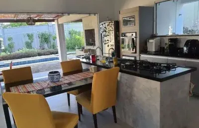 Casa com 3 dormitórios à venda, 300 m² por r$ 1.650.000,00 - abrantes - camaçari/ba