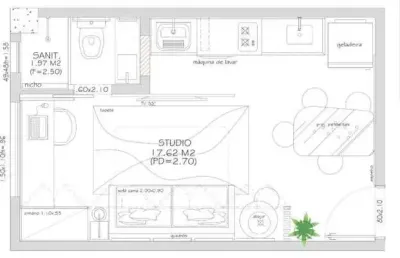 Studio com 1 dormitório à venda, 20 m² por r$ 280.000,00 - buraquinho - lauro de freitas/ba