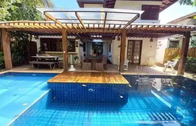 Casa com 4 dormitórios à venda, 245 m² por r$ 3.400.000,00 - praia do forte - mata de são joão/ba